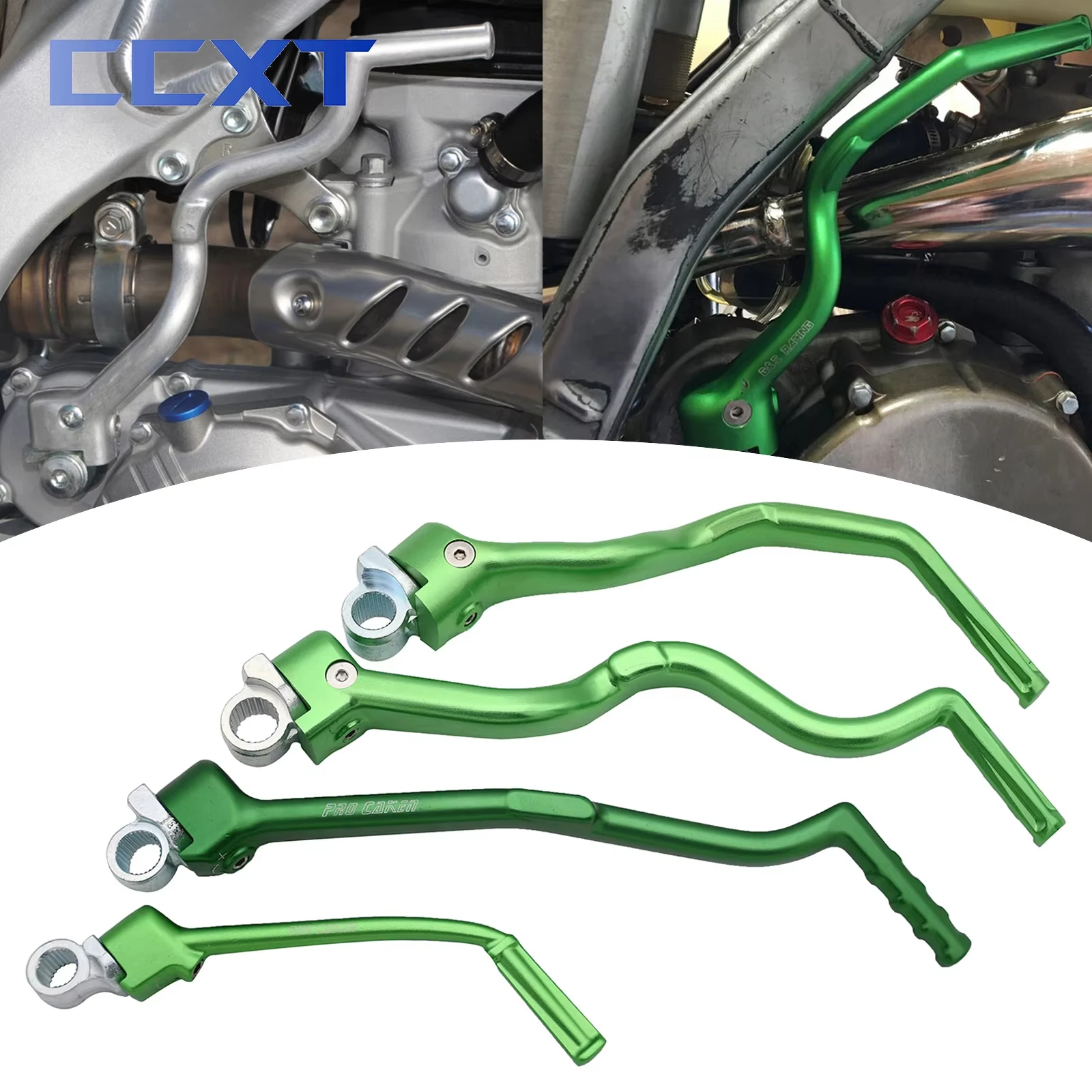 

Motorcycle CNC Aluminum Forged Kick Start Starter Lever Pedal For Kawasaki KX450F KLX450R KX85 KX100 KX250F Universal parts