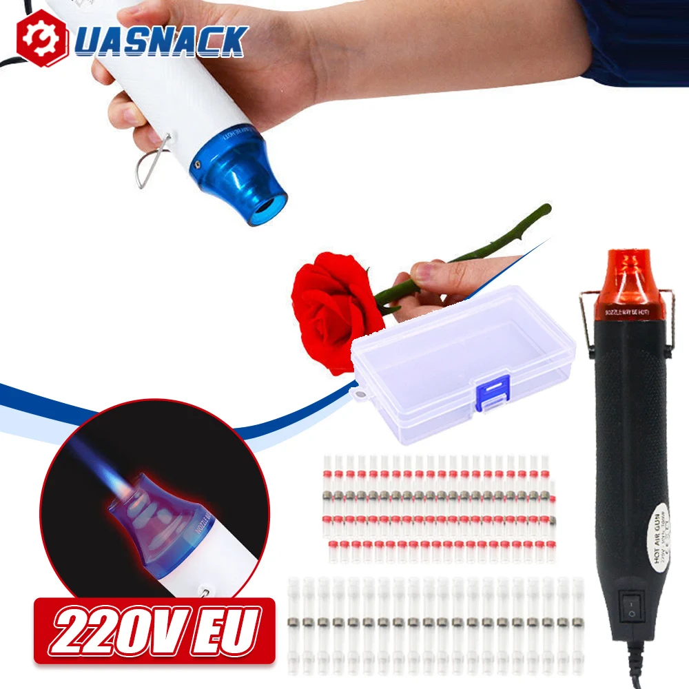 Hot Air Gun Heat Shrink Butt Crimp Terminals Waterproof For Shrink Wrapping Handheld Connectors Wire Cable Splice Kit DIY Craft