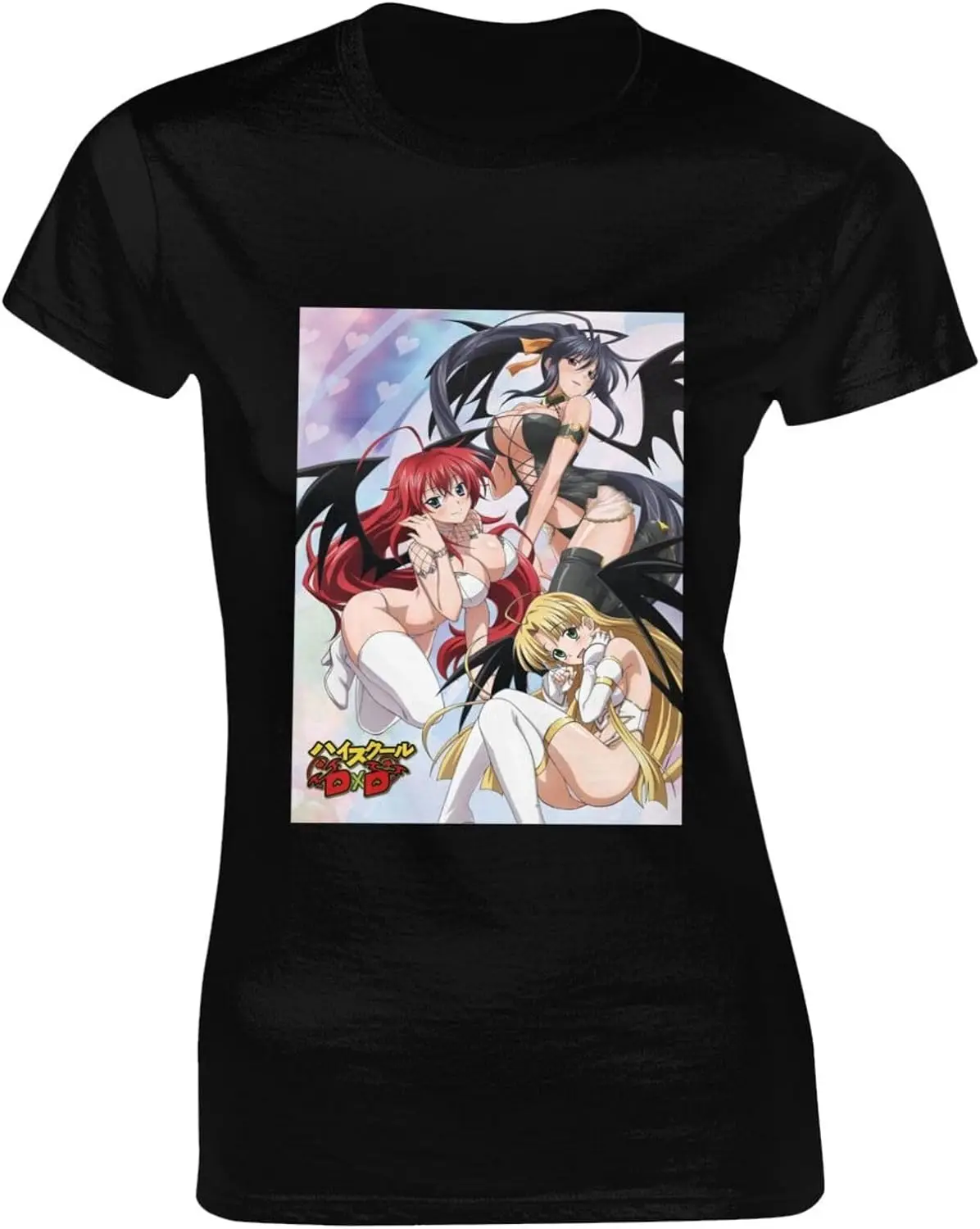 

High School DxD Women's T Shirt Short Sleeve Gildan Sleeved T-Shirt Casual Top