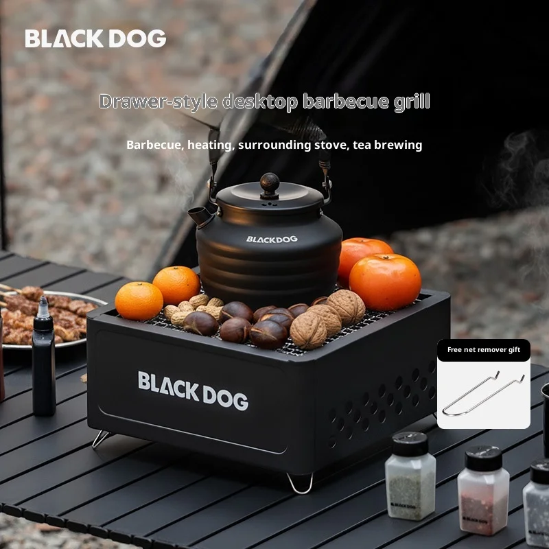 

BLACK DOG Outdoor tea Cooker home-use tabletop grill portable hibachi roaster barbecue grill barbecue set