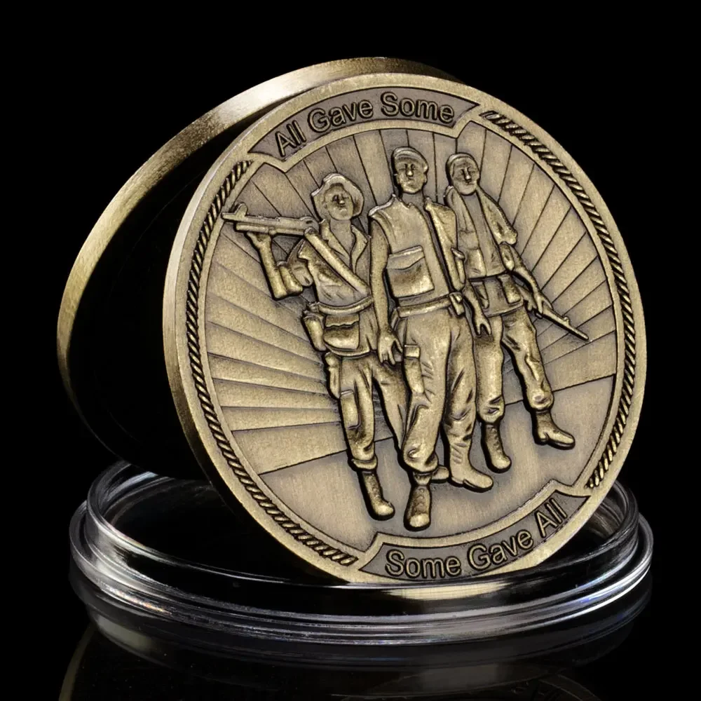 In Memory of 58479 Brothers and Sisters Who Never Returned Vietnam War( 1959-1975)collectible Plated Coin Commemorativew Coin