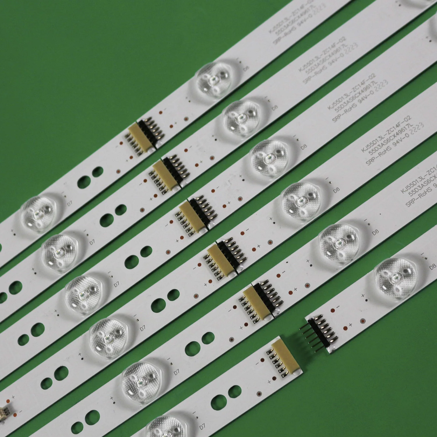 12Pcs/Set LED Strip LE55H E555BV-FMQR LE55H KJ55D13L-ZC14F-02 KJ55D13R-ZC14F-04 ZC21F-05 303KJ550040 303KJ550041 AKTV5514