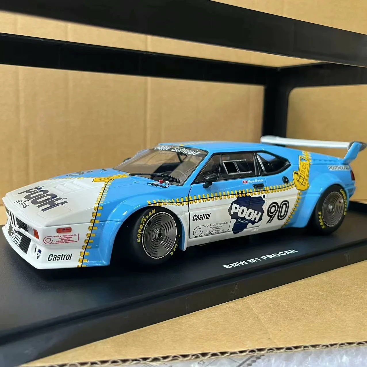 

Diecast Werk83 1/18 Scale BMW M1 PROCAR#90 BMW Racing Alloy Car Model Collectible Toy Gift Souvenir Display Ornament