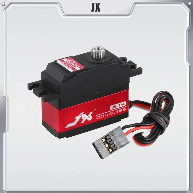 

JX Servo PDI-2506MG 6,6 кг Цифровой сервопривод без сердечника с металлической шестерней для радиоуправляемого автомобиля RC 450 500 Вертолет с неподвижным крылом