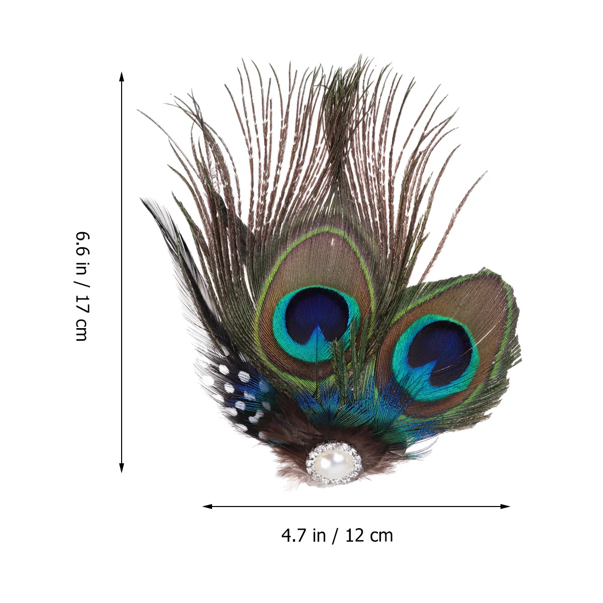 

2Pcs Hair Clip Vintage Lightweight Hairpin for Wedding Party Dance Photo Prop Party Hair Accessories