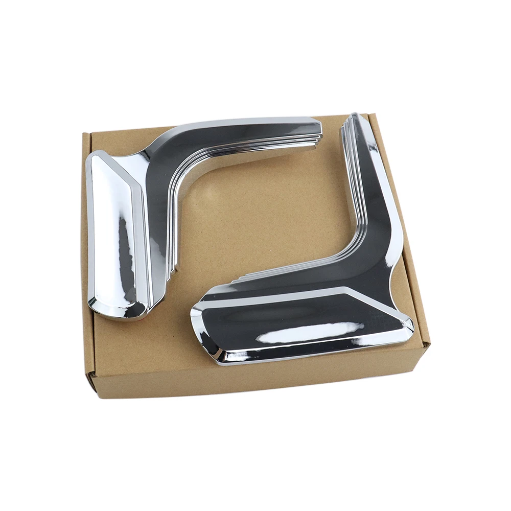 Motorcycle Mid Frame Trim Cover Side Fairing Chromeplate Sticker - Black/Chrome Fit For Indian Scout Bobber Sixty 2015-2024