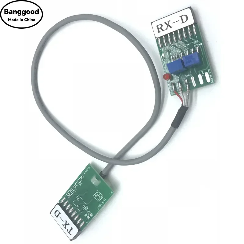 TX-RX Cable conector transceptor repetidor de estación de relé de Radio bidireccional de retardo de tiempo para Motorola GM300 GM338 GM3188 GM3688