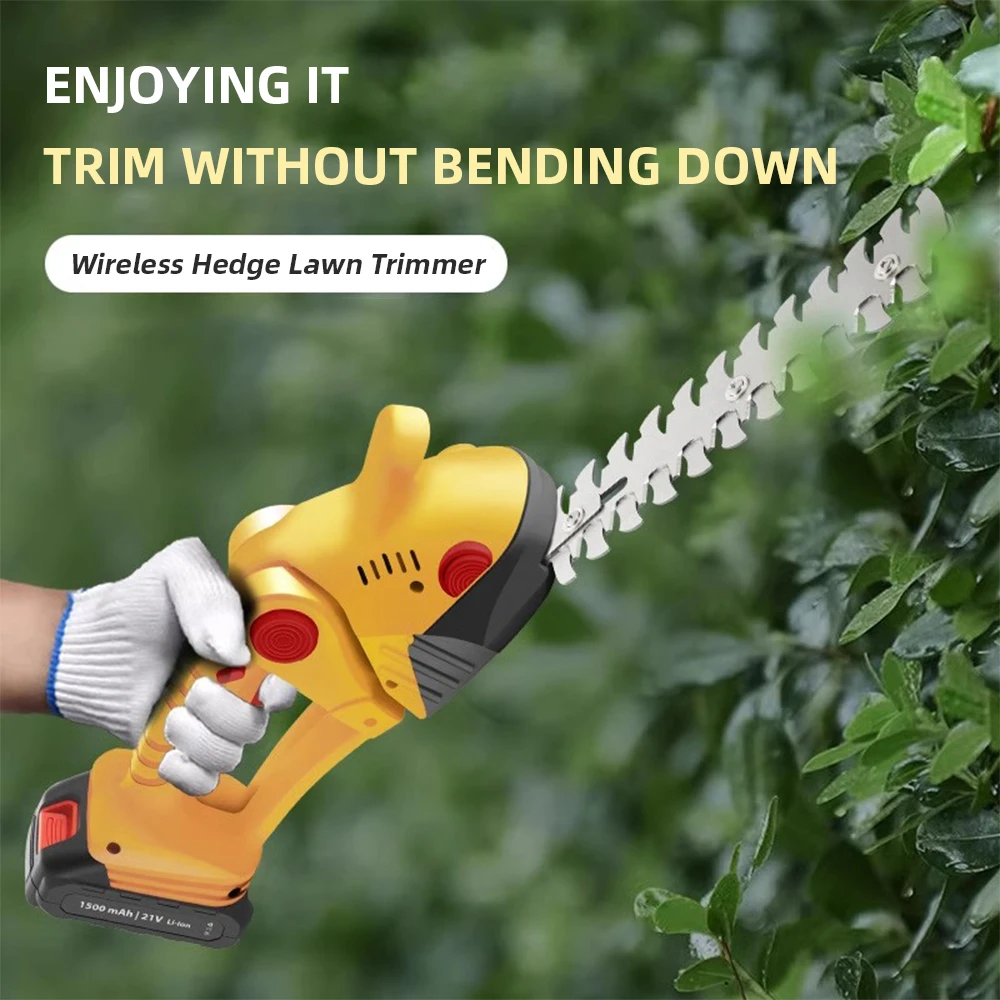 

Триммер для живой изгороди Портативный перезаряжаемый триммер Беспроводные ножницы для живой изгороди Ножницы для обрезки чайных деревьев Электрические секаторы