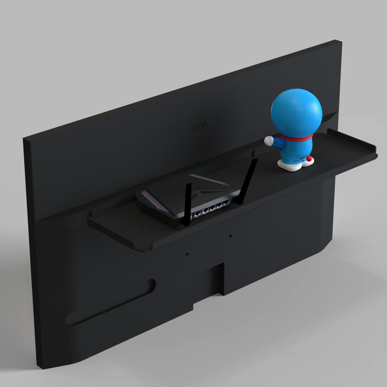 VESA extend board behind monitor 75x75 100x100 put mouse router over — product photo 1 of 1