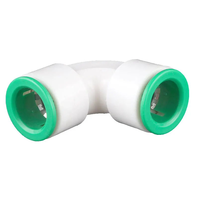Quick-connect elbow PPR quick-connect 25MM direct-insert non-hot 90 ° tap water pipe fittings DN25  plug and play