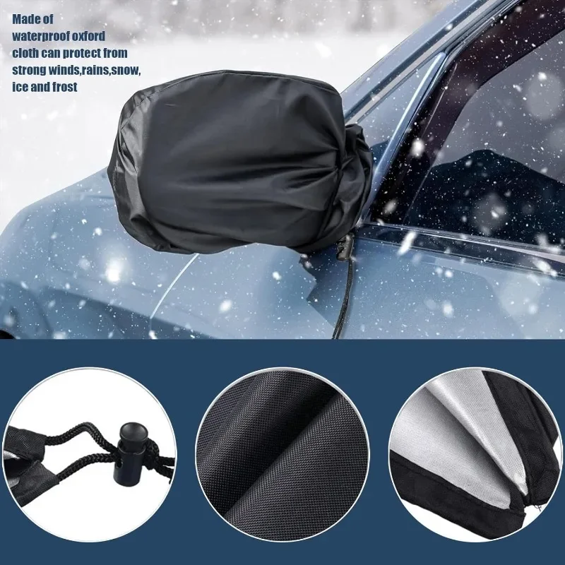 Car Rearview Mirror Side Mirror Protective Cover Dustproof and Waterproof Rearview Mirror Back Cover Protection Car Accessories