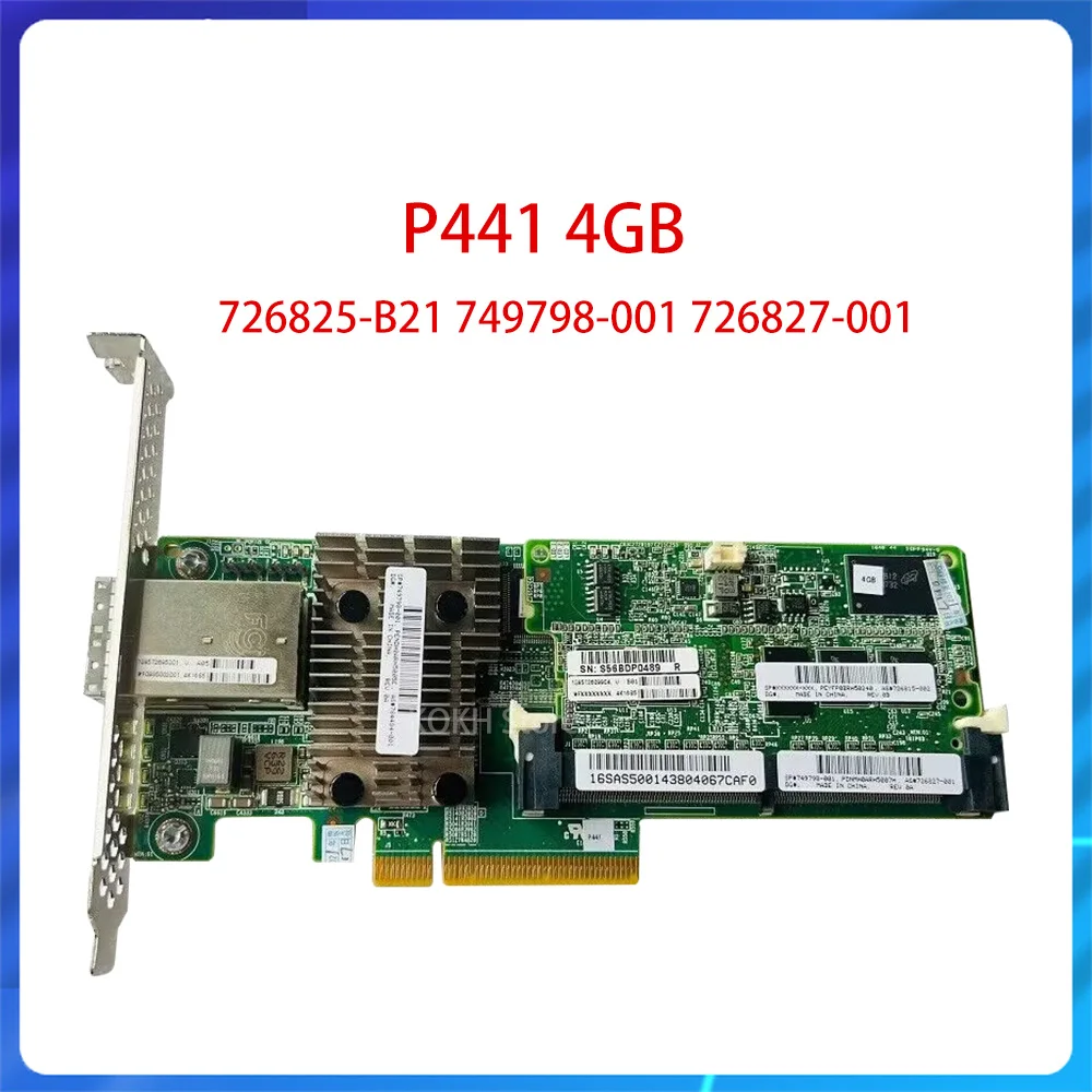 Original P441 4GB 12GB 2-Port SAS 726825-B21 749798-001 726827-001 Controller Smart Array External SAS 12GB/s Controller Card