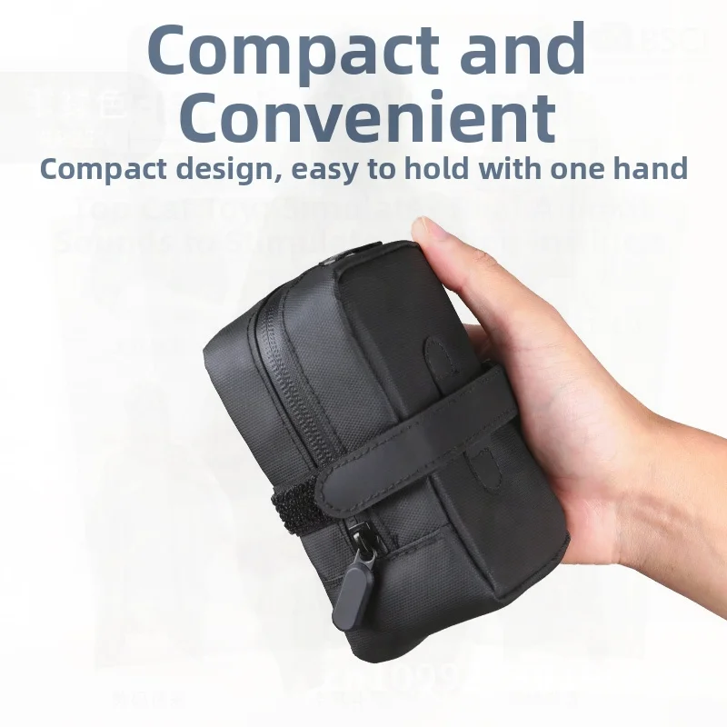 

ESLNF Mountain Bike Saddle Bag Waterproof Bicycle Tail Light Hangable Storage Cushion Bag for Road Bike Riding Equipment