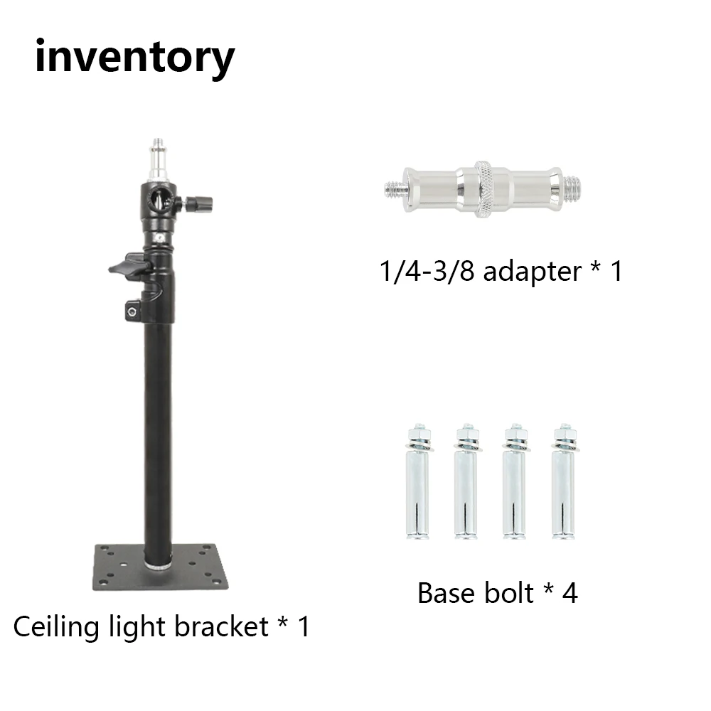 SH Photography Adjustable Bracket Vertical Top Wall Stand Bracket Wall Mounted Heavy Support Hardware For Video Light