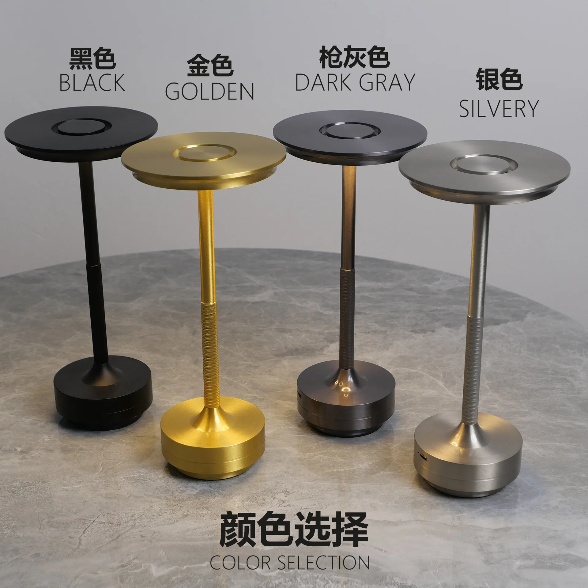 LED Table Lamp Touch Sensor Night Light USB Rechargeable Portable Bedroom Night Light Wireless Reading Lamp Restaurant Hotel Bar