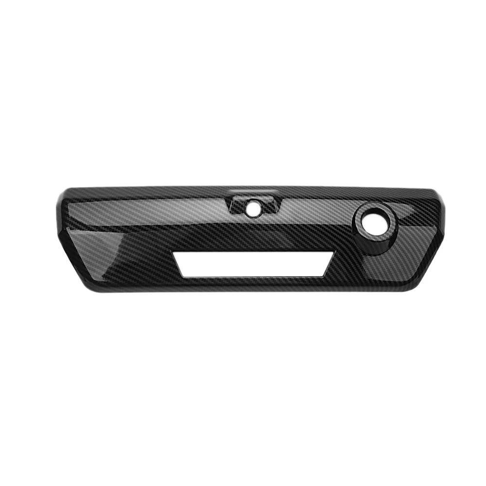 

Car Bright Carbon Fiber Tailgate Door Handle Cover Decorative Trim Rear Door Handle Cover for Ford F150 2021