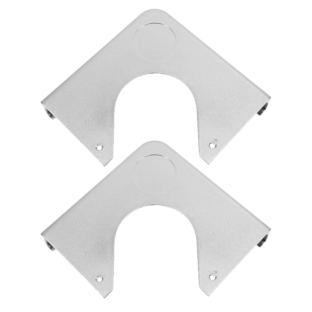

2 PCS Accessories Pool Table Chrome Corners Resin Hard Glue Billiard Guard Plate