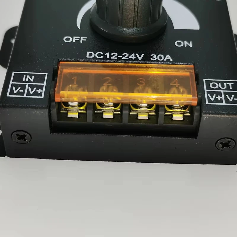 DC 12V 24V LED 조광기 스위치 30A 360W 전압 조정기 LED 스트립 조명 램프에 대 한 조정 가능한 컨트롤러 LED 조광 조광기