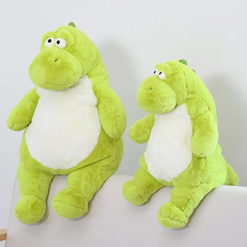 new cuteLazy Dinosaur plush toy funny green doll hug  pillow good quality lifelike soft soothe doll birthday gift