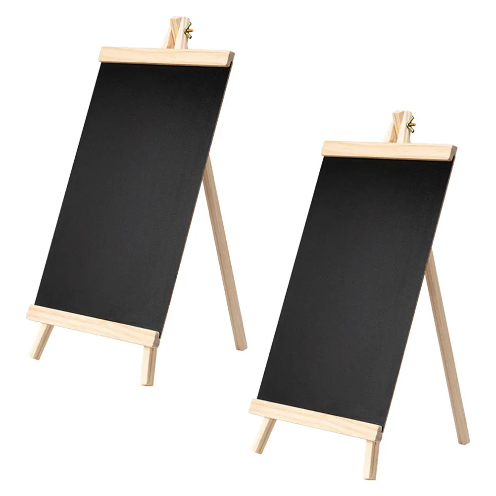 

2Pcs 16x29cm Blackboard Chalkboard Signs Wedding Message Menu Tabletop Acrylic Food Labels Party Buffet Reusable Display