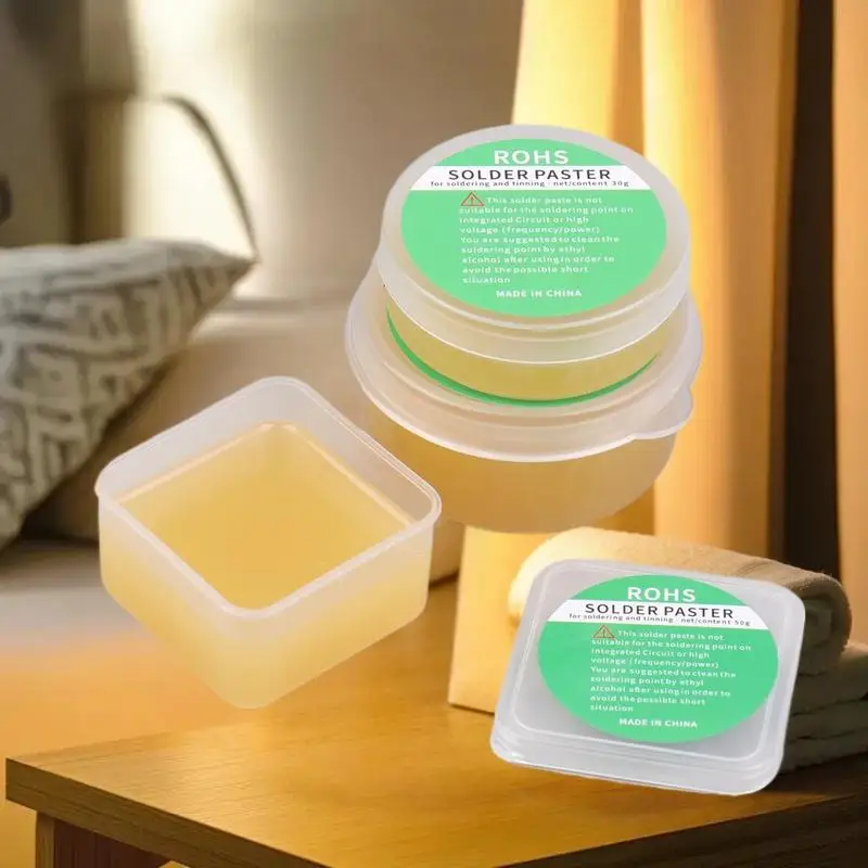 معجون لحام عالي الجودة 30/50/100 جرام، دوران 183 درجة غير نظيف