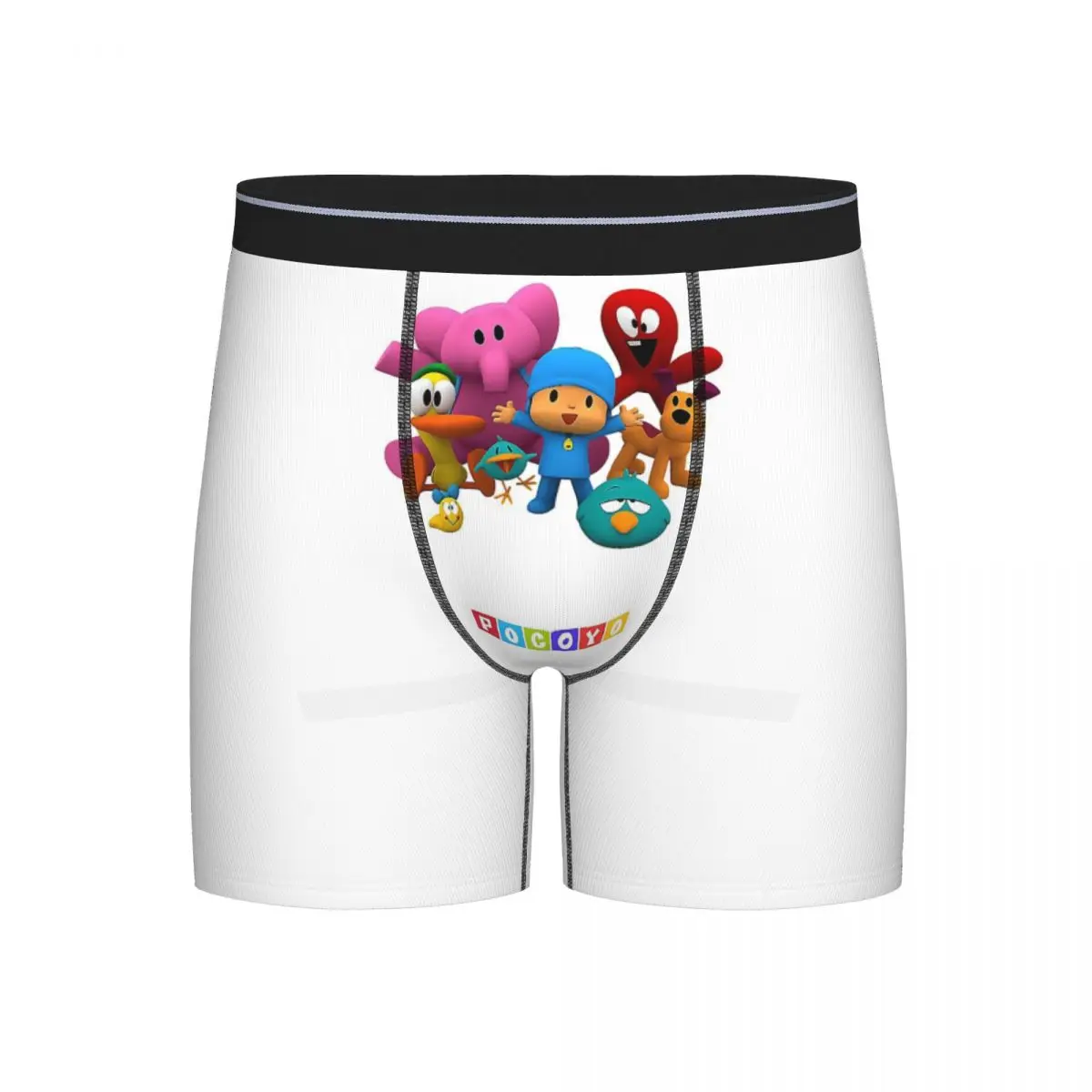 

Long Boxer Underpants Shorts Happy Birthday Boy Girl Pocoyo Panties Men's Comfortable Underwear for Homme Man Boyfriend Gifts