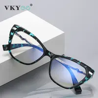 VICKY gafas de lectura con bloqueo de luz azul y ojo de gato para mujer, gafas ópticas antirreflectantes personalizadas PFD2107
