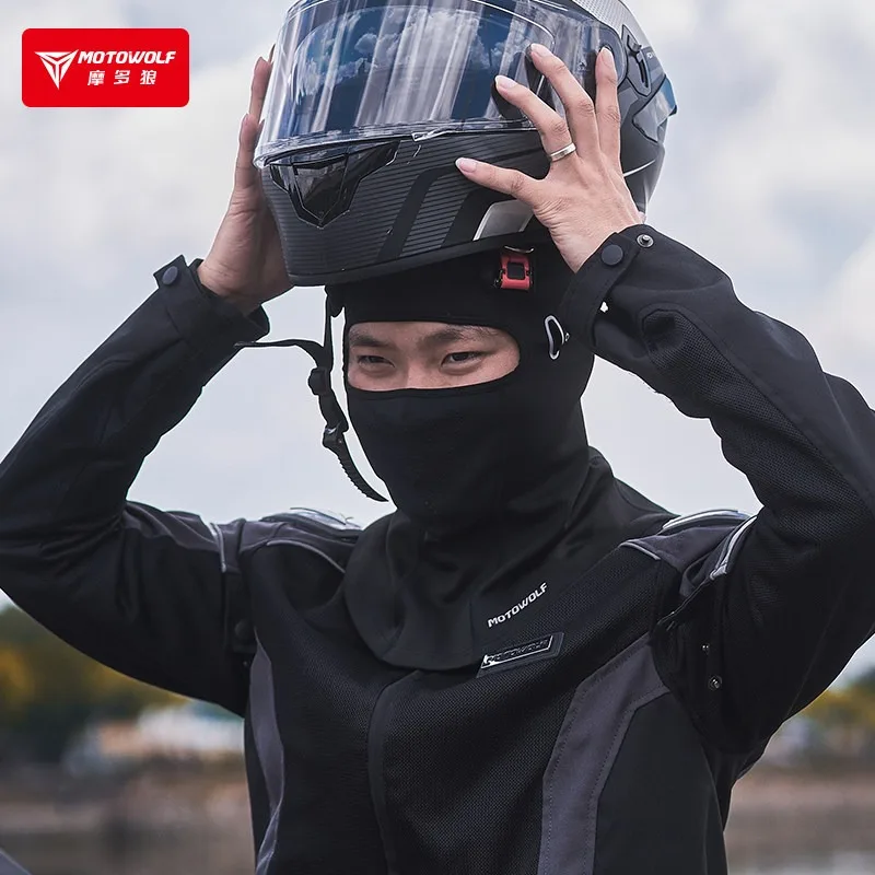 MOTOWOLF Fleece Thermal Balaclava Winter Helmet Liner Windproof Cold Resistant Motorcycle Motorbike Riding Face Mask