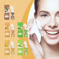 West&Month Facial Cleanser Foam Brightening Moisturizing Oil Control Soothing Acne Remover Massasge Cleansing Face Wash Mossee