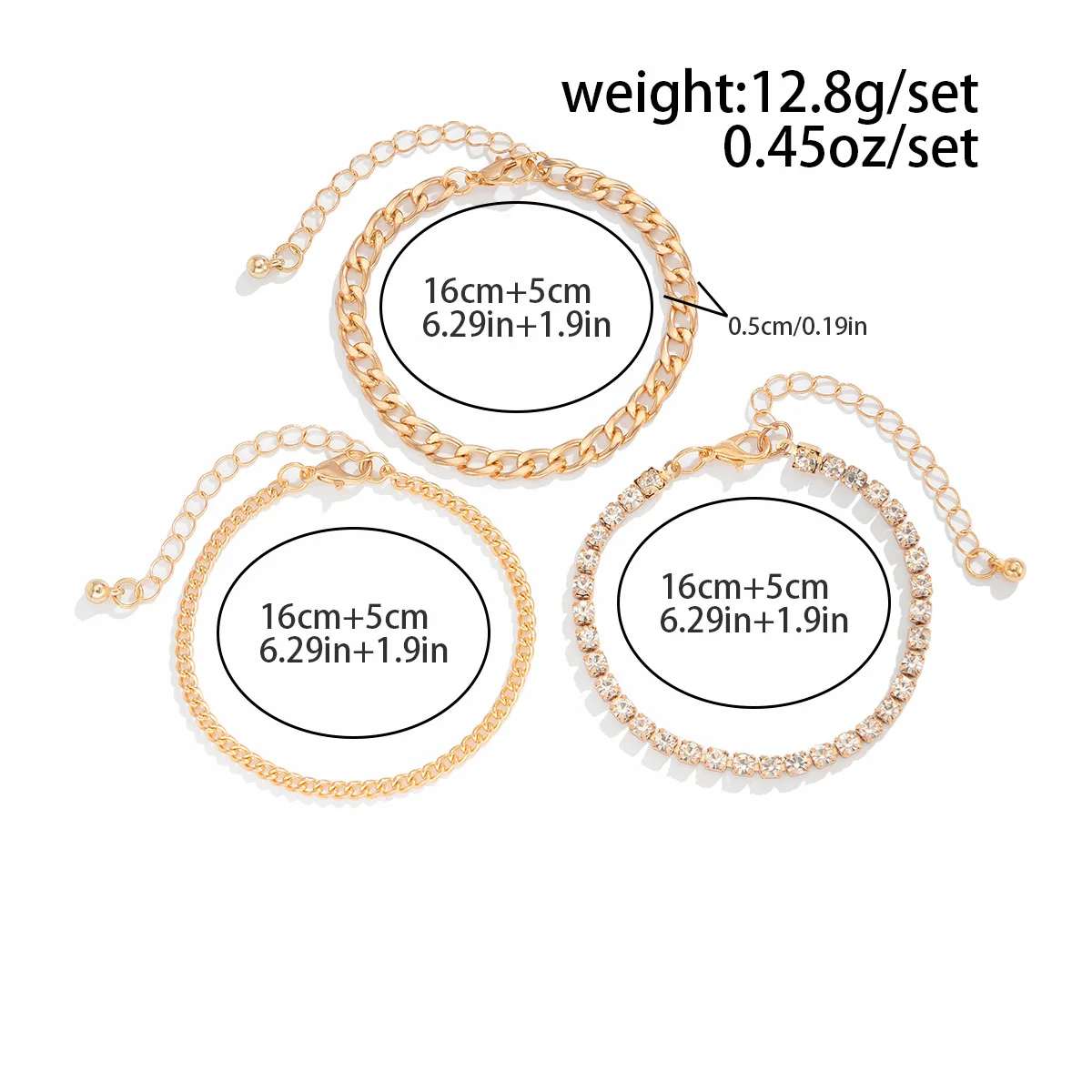 أزياء متعدد الطبقات سوار لفتاة الهندسة الخرزة أساور وقلادة مجموعة Pulseras Mujer Jewelry #4