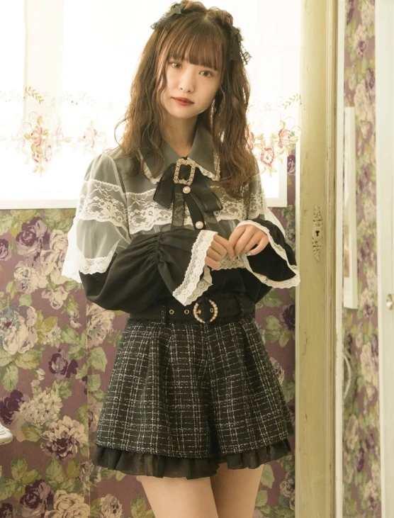 Bla Long Sve Cappotto in pizzo irt Colore dimagrante Fastn Colletto in fibra di poliestere Dettaglio bottoni Lunghezza regolare Colore puro