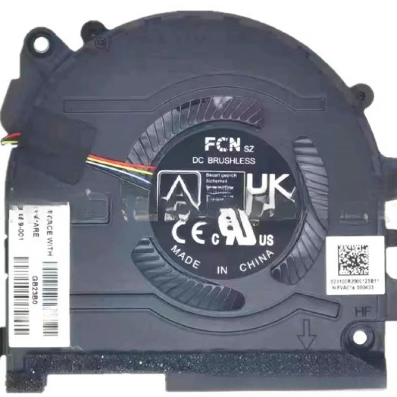 

For the HP 12th generation Star 14Pro 14-EH TPN-W154 fan N10439-001 N10440-0 LLL