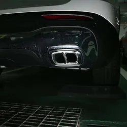 For Mercedes Benz GLA GLB X156 X247 2013-22 Car Exhaust Output Tail Cover Trim Stainless steel Exterior modification accessories