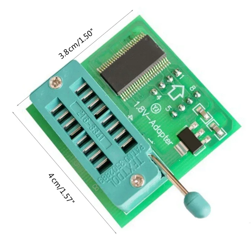 Base conversión 1,8 memoria Spi SOP8 DIP8, placa base plana conversión MX25 W25, reemplazo placa adaptadora