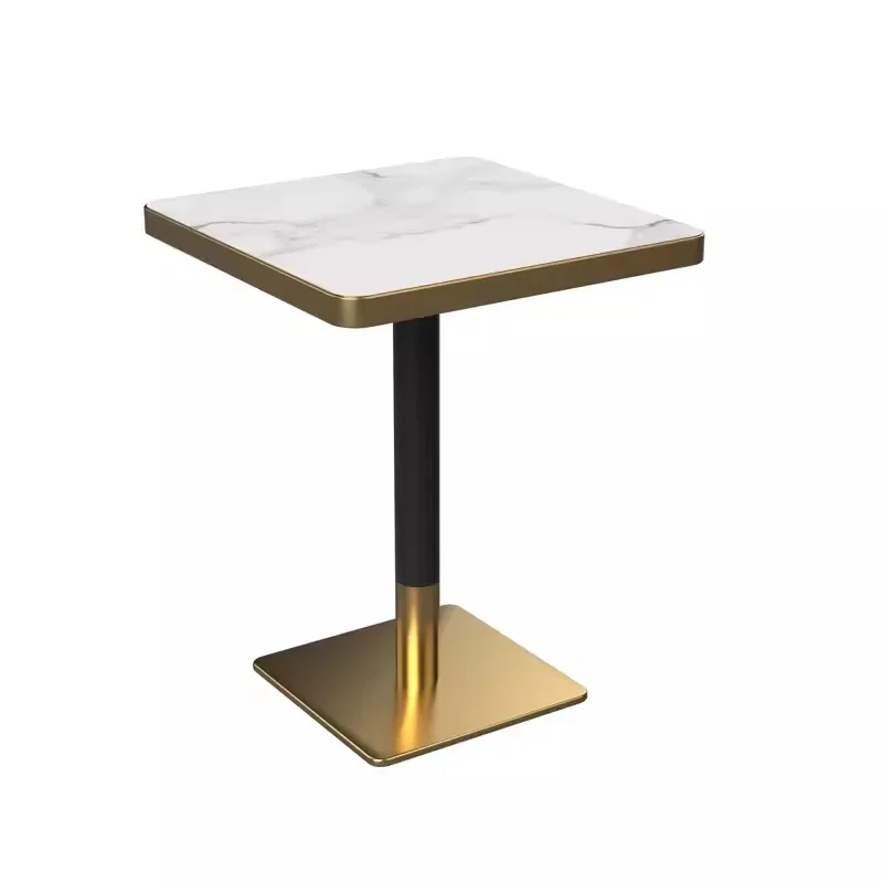 for High Quality Wedding Party Luxury Bar Table Gold Stainless Steel Tall Table For Party Event Hotel