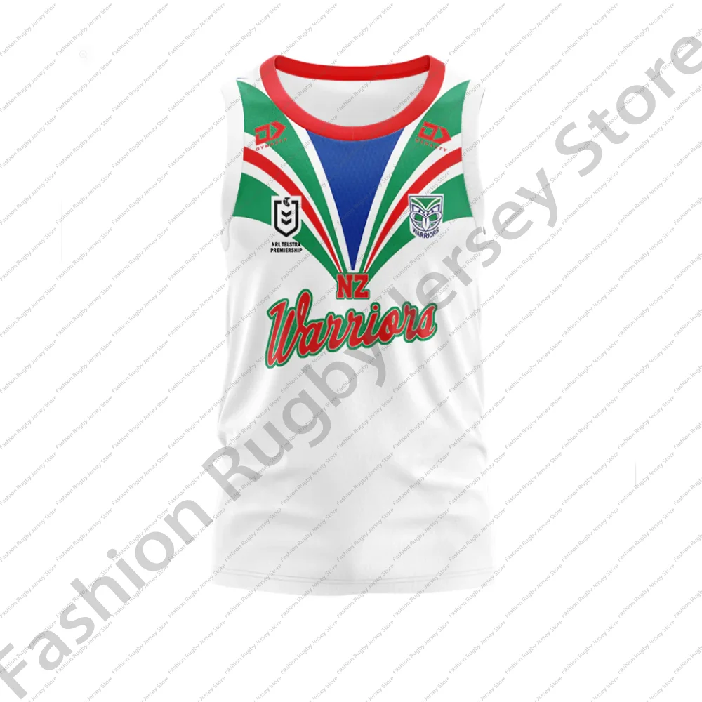 New Zealand Warriors Rugby Jersey Clothes Men Train T Shirt Team Boys Tee Teenager Home Away Club Top Sportswear Vest Singlet