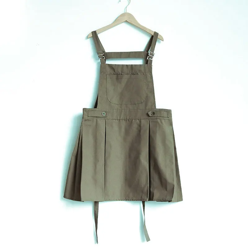 Elegante grembiule femminile per la cucina domestica, ristorante, fiorista, caffè, servizio, uniforme, opzione logo personalizzato