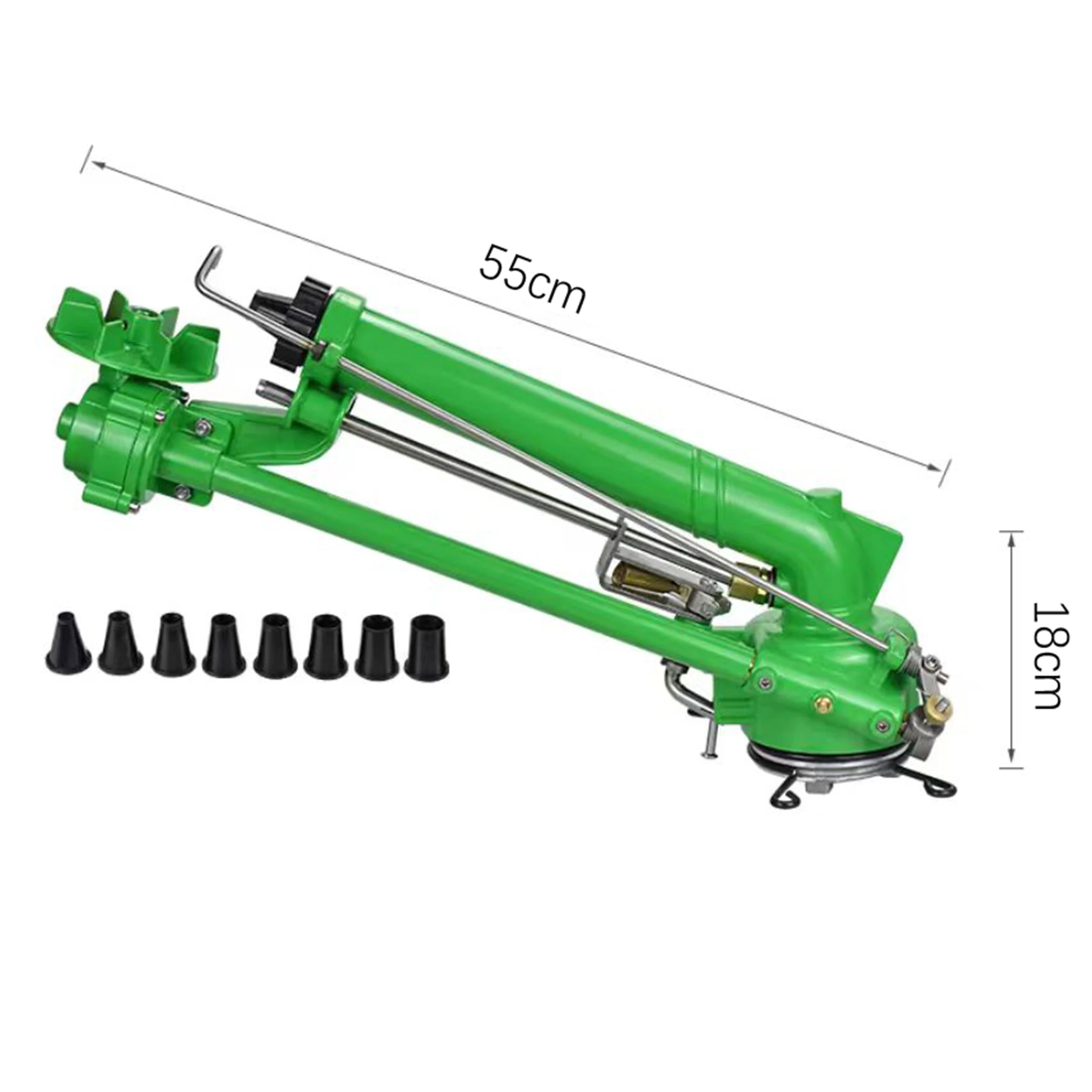 

100-метровая ирригационная система фермы, сельскохозяйственный спринклер с большим пистолетом для большого орошения