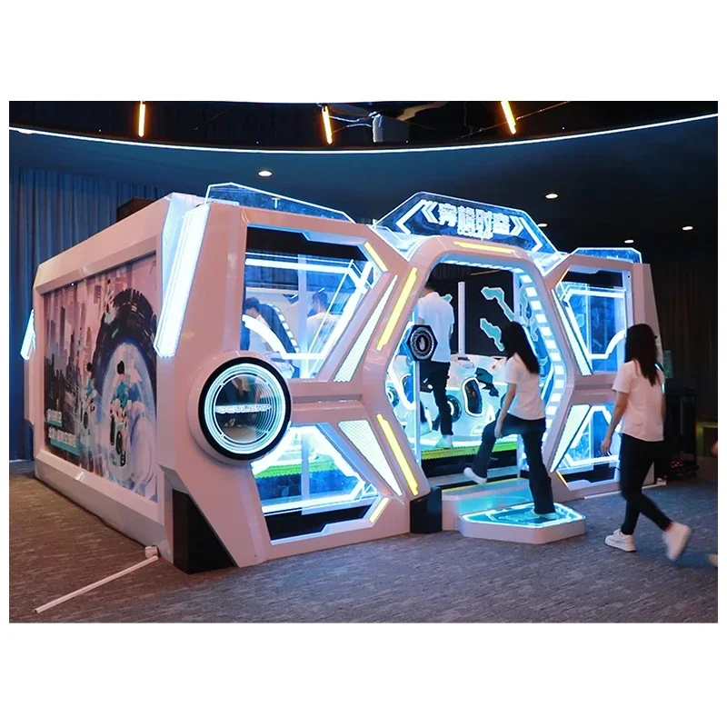 Customized Travel Time Vr Arcade Machine With Multiplayer Mode And Immersive Gameplay For Entertainment Centers