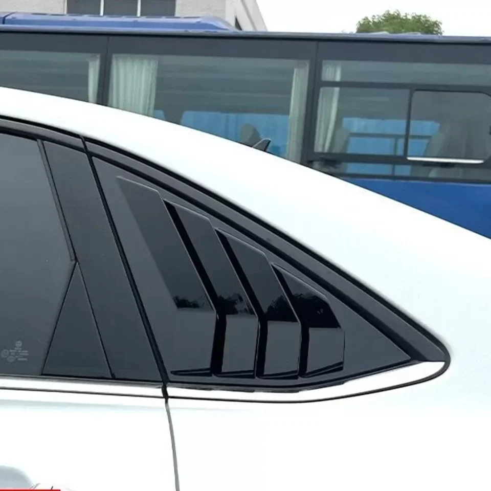 For Volkswagen Jetta MK7 2019 2020 2021 2022 2023 Rear Window Louver Shutter Cover Side Vent Scoop Blinds Trim Exterior Sticker