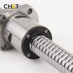 Ball screw C7 SFUL2005 SFUL2010 Left Thread Customized L-250 350 500 600 700 1000 1200 1500mm with bk bf12 CNC Router XY Machine