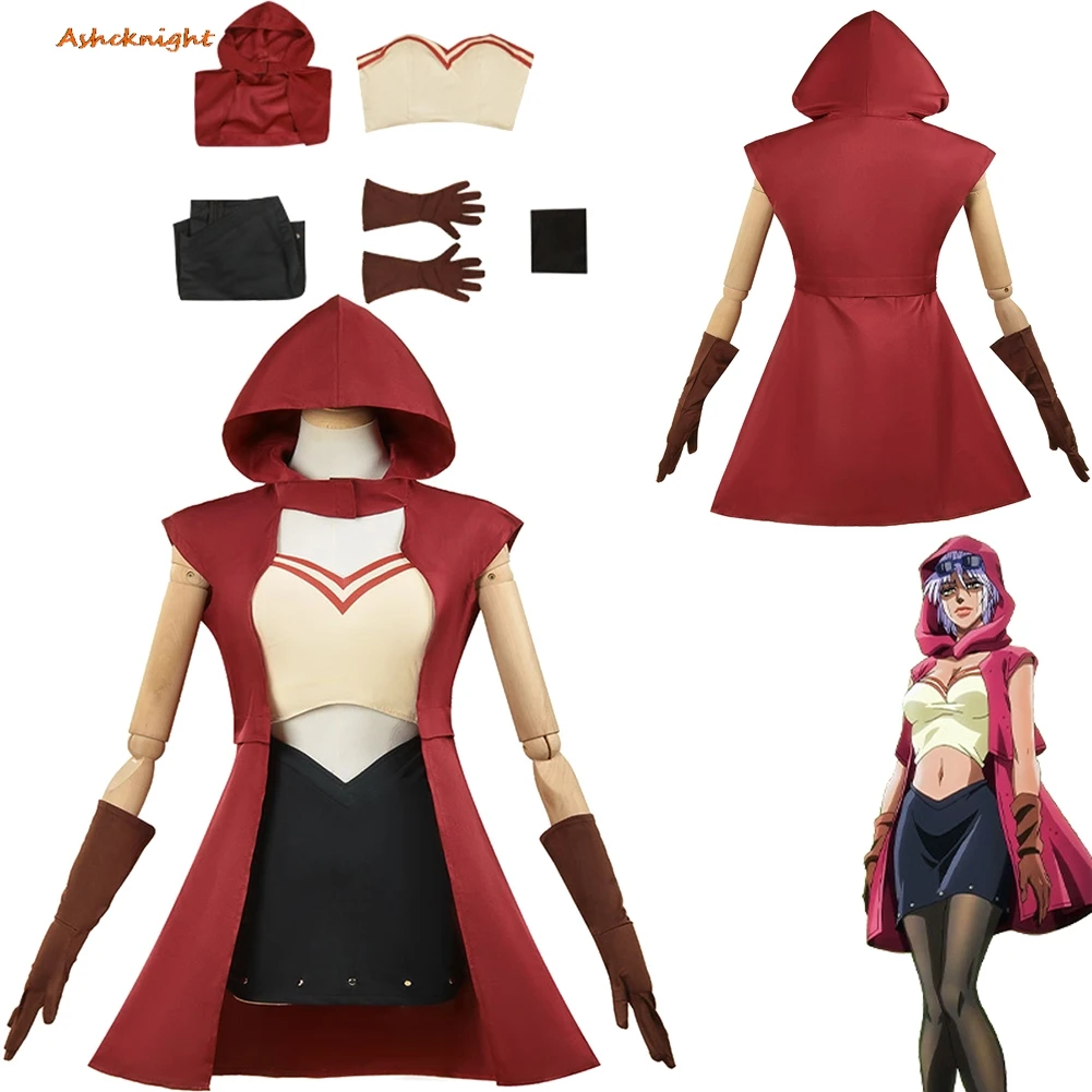 

Мэрайя Косплей Аниме ДжоДжо Косплей Невероятные Приключения Юбка Ткань Вечеринка Маскировка Ролевая Игра Костюм Хэллоуина Карнавальные Наряды Костюм