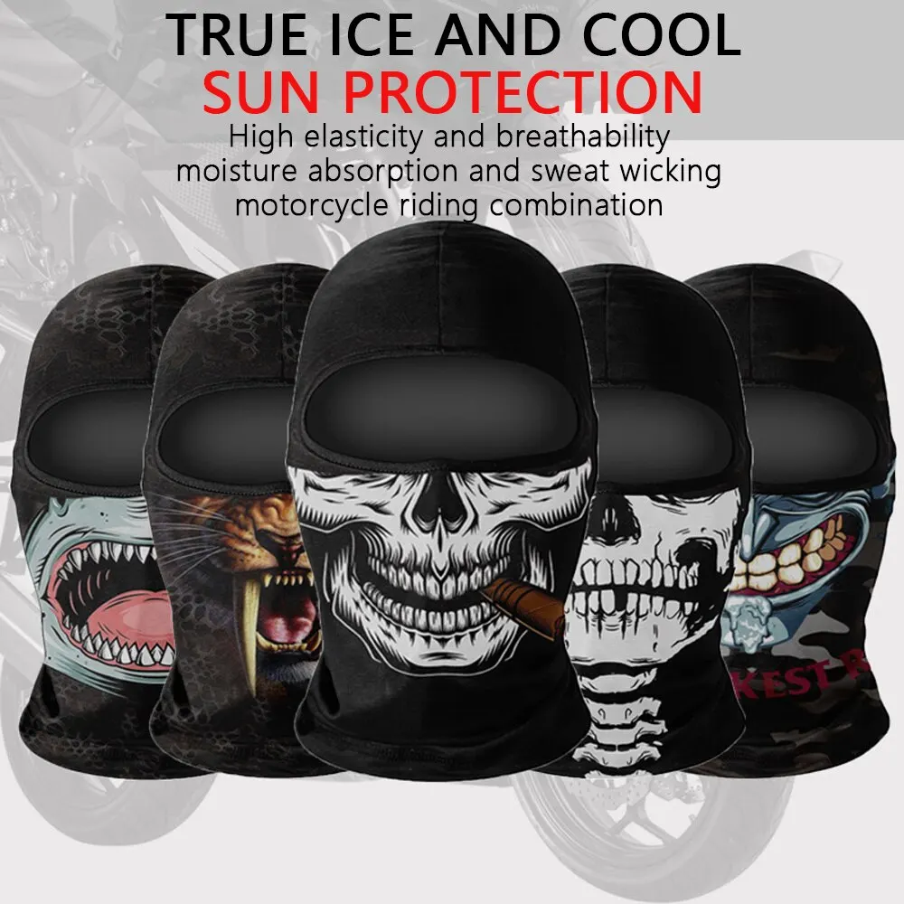 Motorcycles Bicycle Ski Skull Balaclava Mask Cosplay Scary Ghost Face War Game Skeleton Riding Outdoor Headwear Windproof Masks