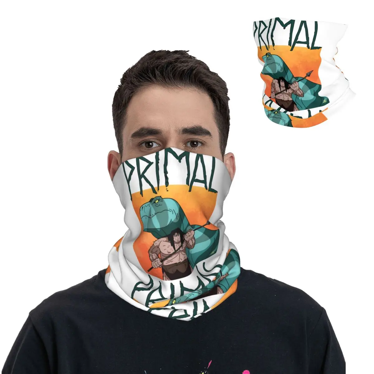 Primal 4 Primal Tales Of Savagery Bandana Neck Gaiter Printed Motorcycle Motocross Face Mask Hiking Unisex Adult Winter