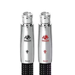 Hi-end Dragon XLR Cable Pure Silver Solid Core Conductors XLR Balanced Cable Speaker Microphone Amplifier Mixer Cables with Box