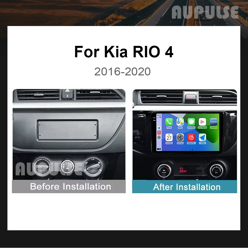 Reproductor de Radio para Auto Kia RIO 4 2016 - 2020 Android 16 Multimedia GPS Navegación Autoradio CarPlay 4G Wifi RDS BT DSP 2