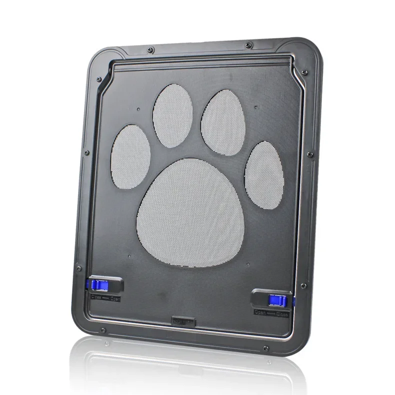 Pet Screen Door Dog Paw Print Door Anti-Bite Small Dog Cat Screen Door