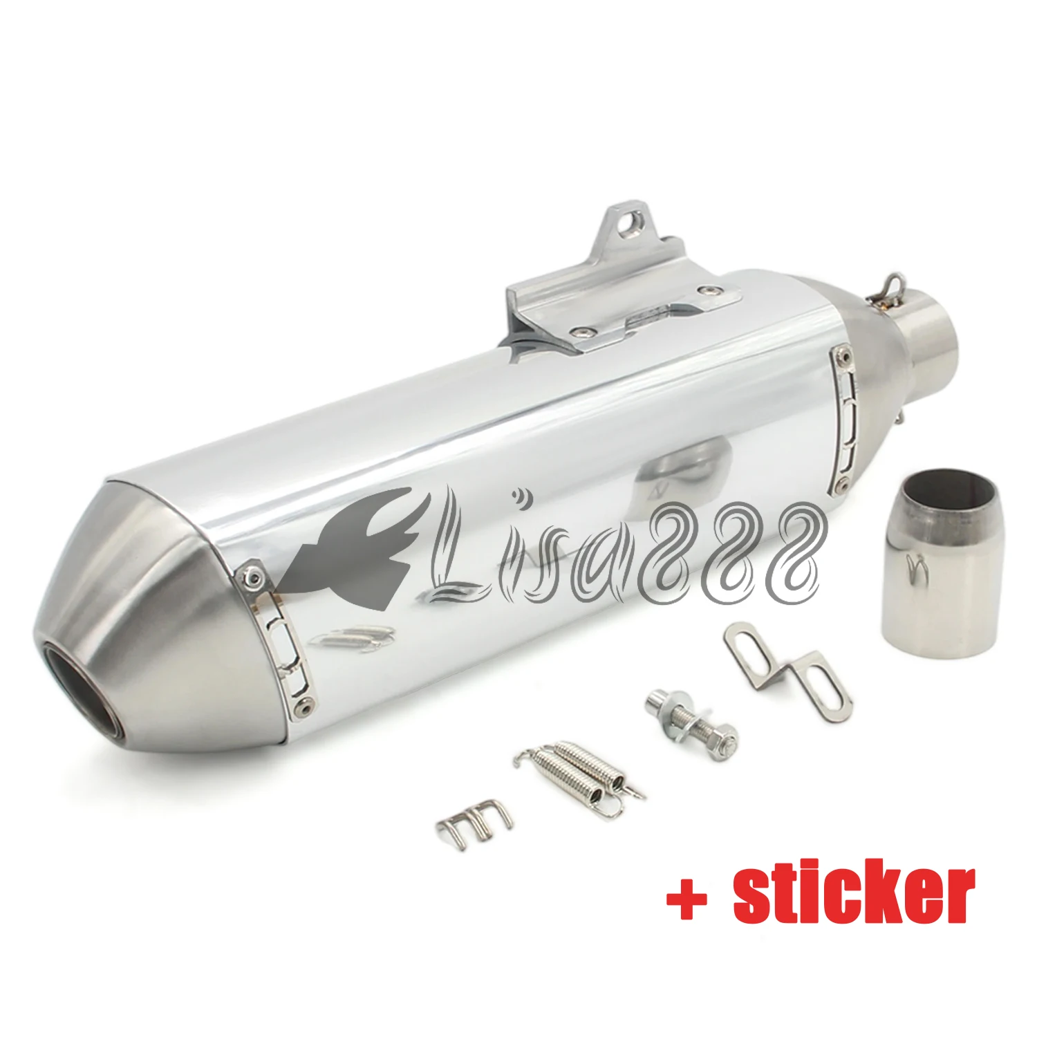Lengte 470mm Inlaat 51mm Motorfiets FMF 4T Uitlaat Pijp Escape Moto Universele met DB Killer escapes para moto