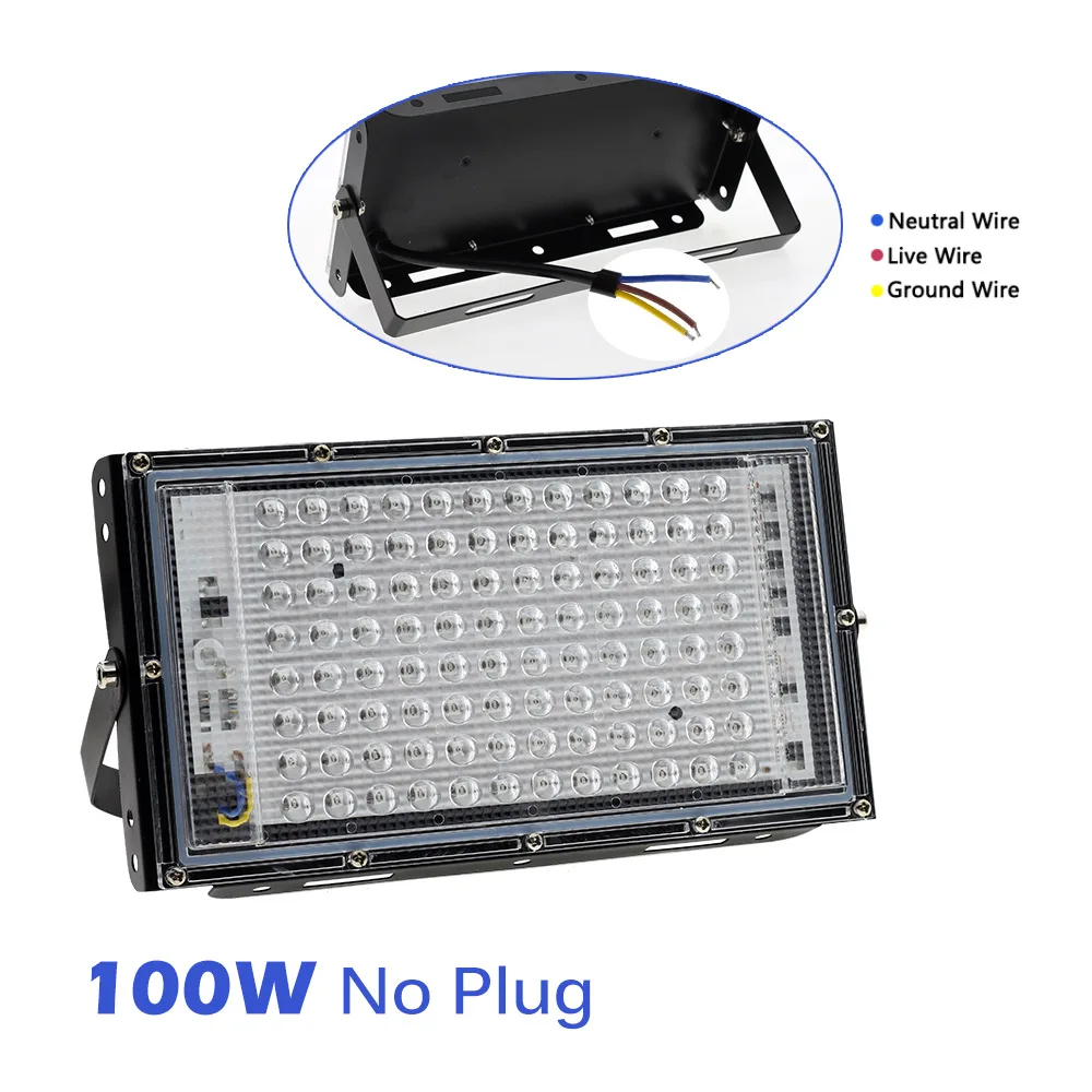 220V 50W 100W 200W 300W UV Led Floodlight Ultraviolet Led Stage Blacklight Effect Light Flood Lamp Disco Party Stage Backlight