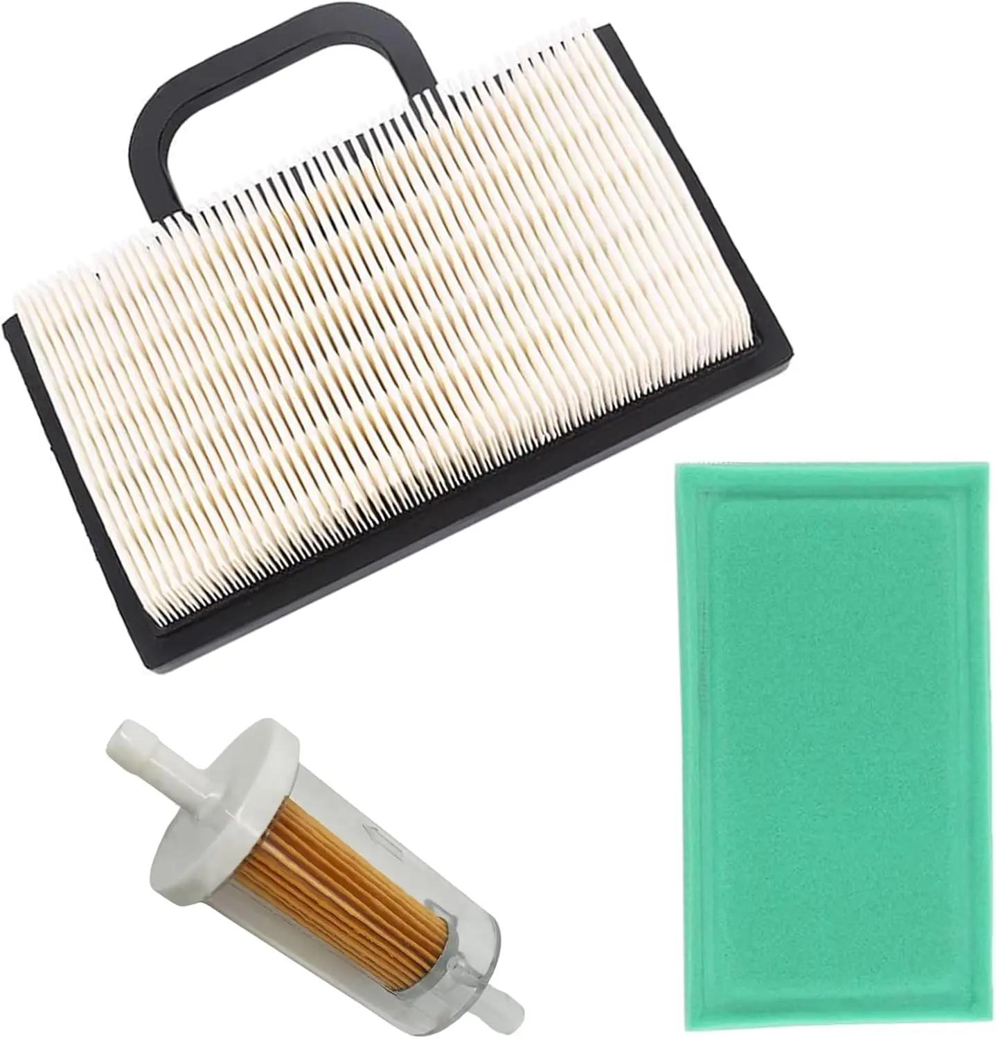 499486S 698754 Air Filter Compatible with B S 499486 Lawn Mower Air Filter Cartridge 18-26 HP Intek V-Twins Engine Air cleaner